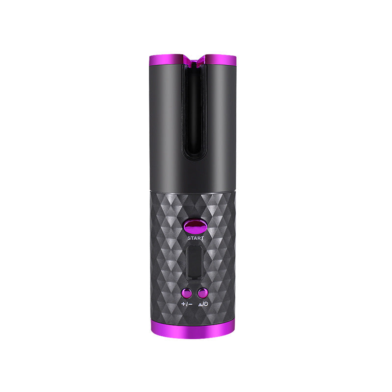 Rizador de pelo automático y portátil recargable para mujer.