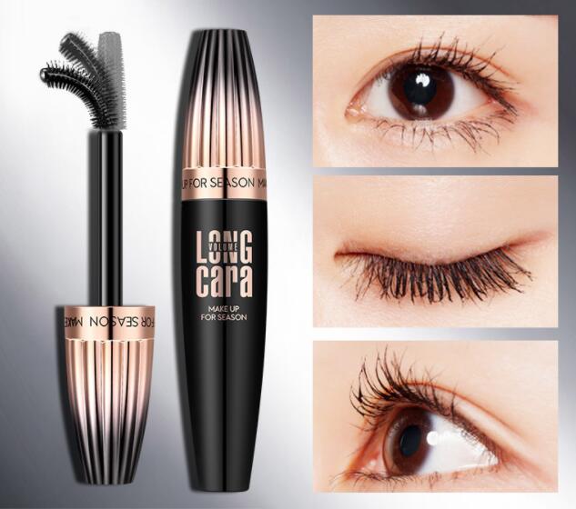 Máscara de pestañas de maquillaje waterproof 4D