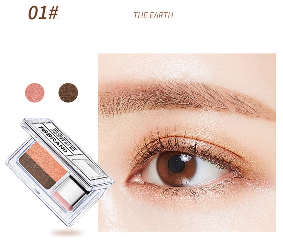 Paleta de sombras de ojos LAIKOU de doble color.