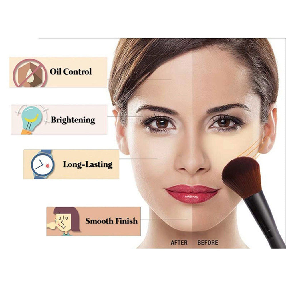 Polvo de base facial para contorno.