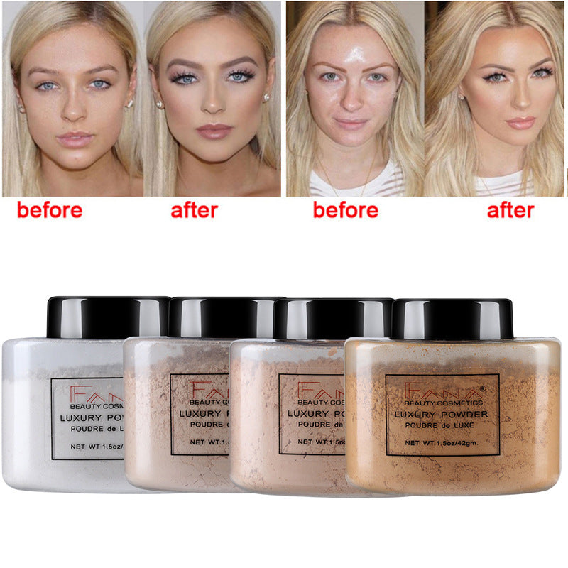 Polvo de base facial para contorno.