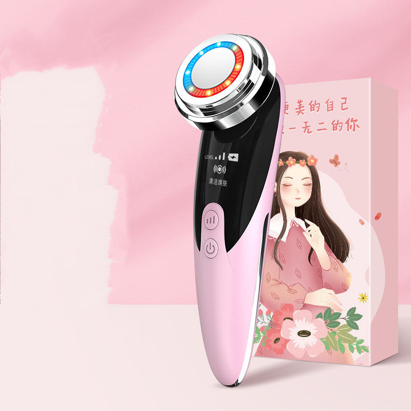 Dispositivo de belleza para rejuvenecimiento de la piel, limpiador y masajeador facial.