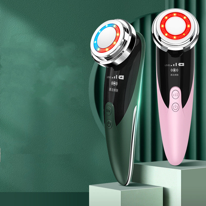 Dispositivo de belleza para rejuvenecimiento de la piel, limpiador y masajeador facial.