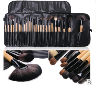 Brochas de maquillaje de 24 puntas.
Set de 24 pinceles en un solo cepillo.
