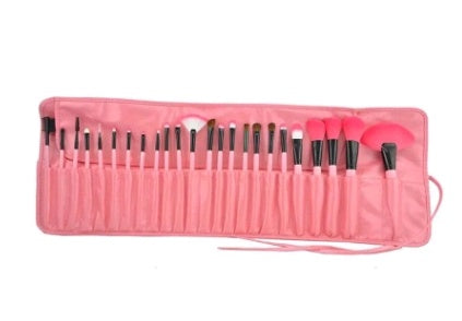 Brochas de maquillaje de 24 puntas.
Set de 24 pinceles en un solo cepillo.