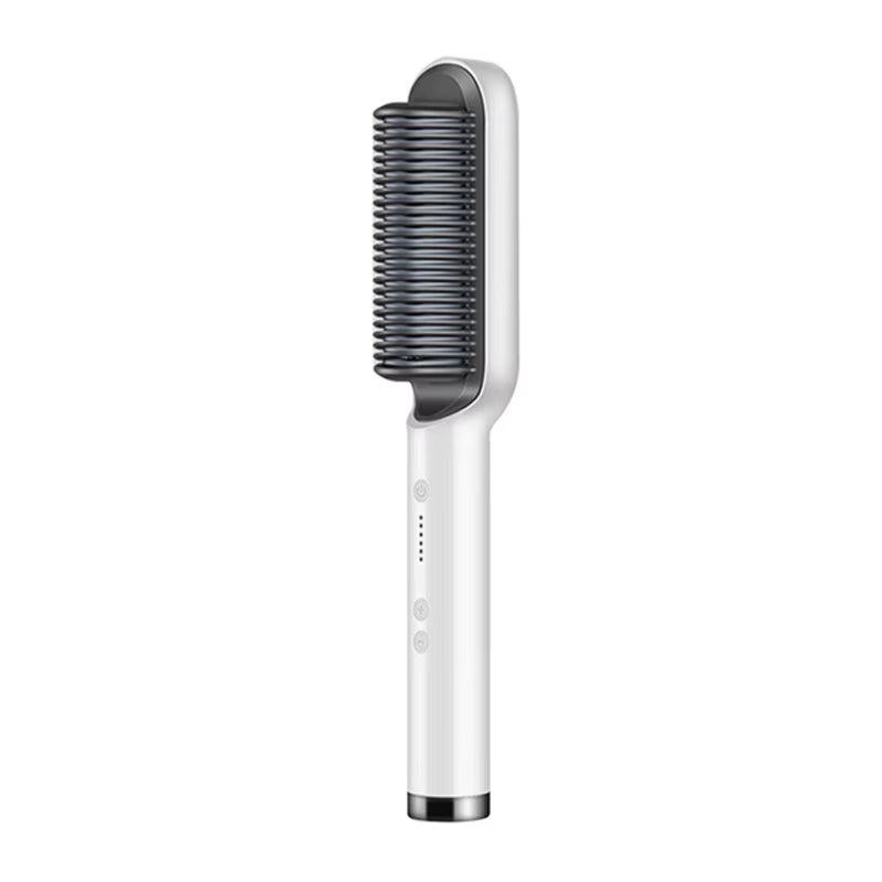 New Dual-Purpose Heated Straightening and Curling Comb with Negative Ions That Won’T Damage Your Hair Hair Straightenercomb