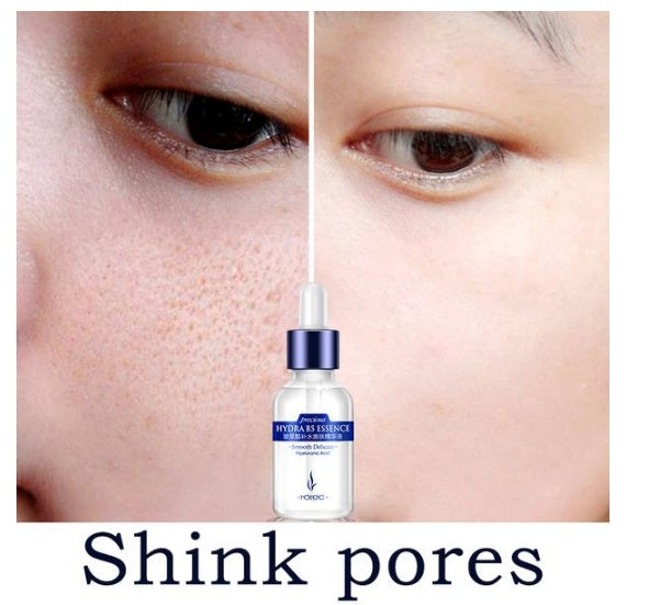 Suero facial nutritivo e hidratante con ácido hialurónico de reposición líquida.