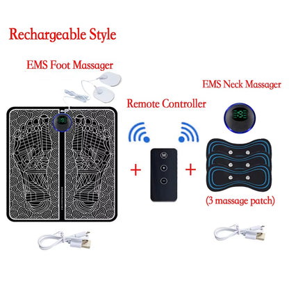 Electric Foot Massager Pad Muscle Massage Relaxation Trainer for Massage Fitness Outdoor Sport Home Family Relax