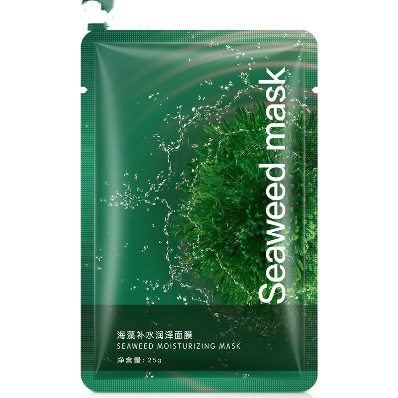 Mascarilla facial hidratante de algas, producto para el cuidado de la piel.