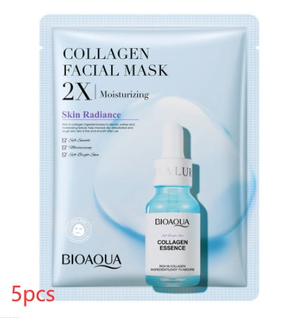 Mascarilla facial de colágeno hidratante y reafirmante.