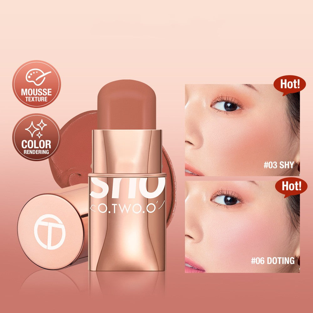 Rubor en crema Vital Smooth que tonifica e ilumina, en tono nude natural, en barra.