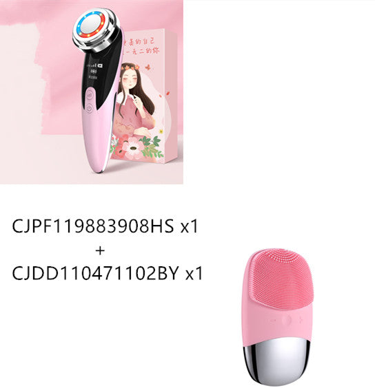 Dispositivo de belleza para rejuvenecimiento de la piel, limpiador y masajeador facial.