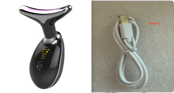 Masajeador Térmico EMS para Cuello – Reafirmante y Lifting – Eliminador de Arrugas con Microcorriente Eléctrica