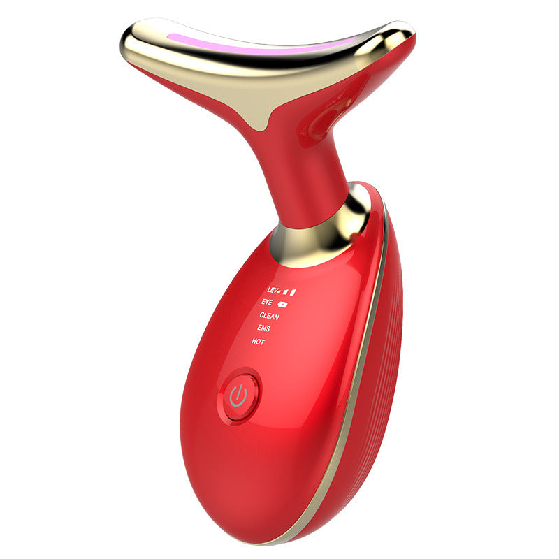 Masajeador Térmico EMS para Cuello – Reafirmante y Lifting – Eliminador de Arrugas con Microcorriente Eléctrica