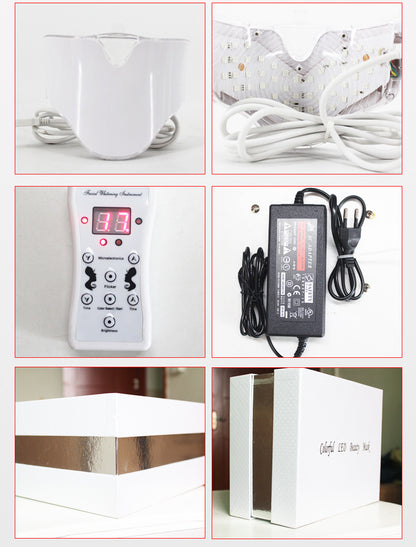 Instrumento de belleza con máscara de luz LED de 7 colores.