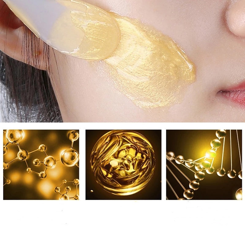 Mascarilla peel-off de caracol con lámina de oro, hidratante.