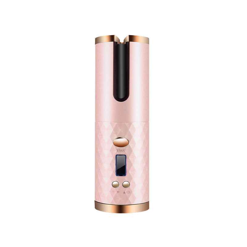 Rizador de pelo automático y portátil recargable para mujer.