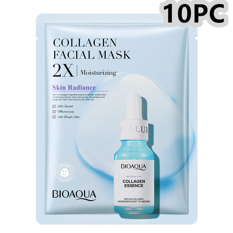 Mascarilla facial de colágeno hidratante y reafirmante.