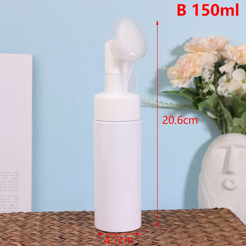 1Pcs Face Cleansing Brush Foaming Bottle Froth Pump Soap Mousses Liquid Massage Facial Cleansing Tool Cleanser Brush Skin Care