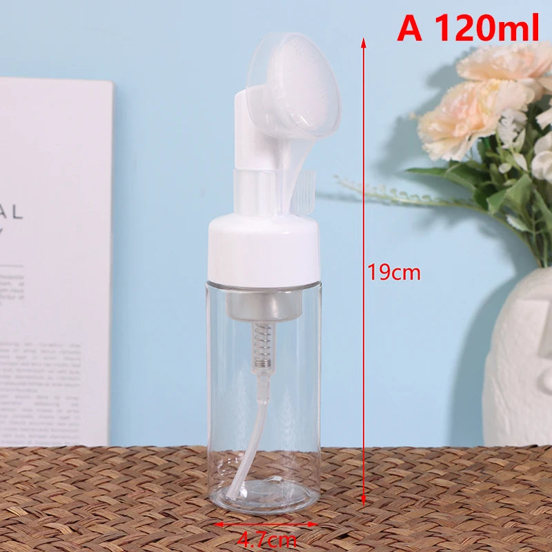 1Pcs Face Cleansing Brush Foaming Bottle Froth Pump Soap Mousses Liquid Massage Facial Cleansing Tool Cleanser Brush Skin Care