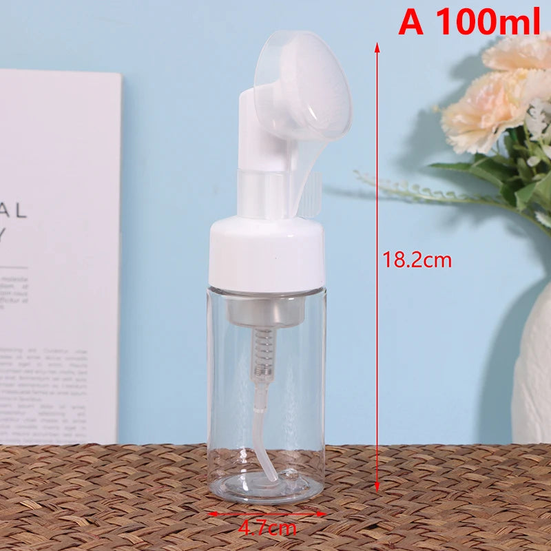 1Pcs Face Cleansing Brush Foaming Bottle Froth Pump Soap Mousses Liquid Massage Facial Cleansing Tool Cleanser Brush Skin Care