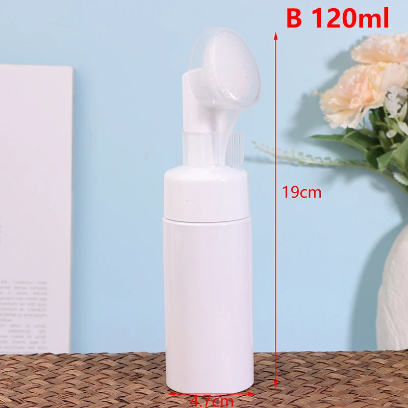 1Pcs Face Cleansing Brush Foaming Bottle Froth Pump Soap Mousses Liquid Massage Facial Cleansing Tool Cleanser Brush Skin Care