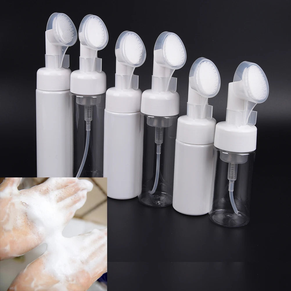 1Pcs Face Cleansing Brush Foaming Bottle Froth Pump Soap Mousses Liquid Massage Facial Cleansing Tool Cleanser Brush Skin Care