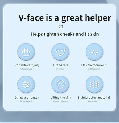 EMS Face Lifting Massager anti Wrinkle Firming Facial Massager V-Face Lift Device Microcurrent Remover Double Chin Skin Care