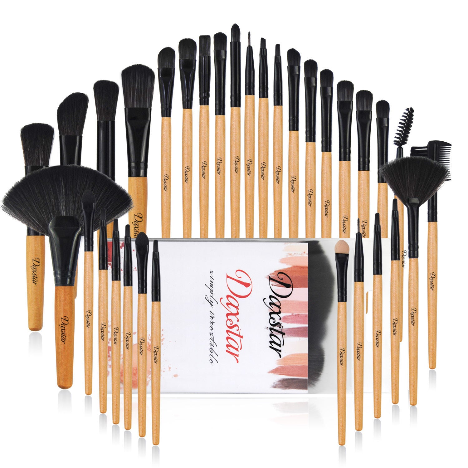 Juego de brochas de maquillaje, set completo de brochas suaves para base.