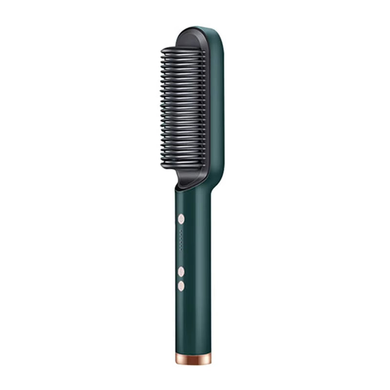 New Dual-Purpose Heated Straightening and Curling Comb with Negative Ions That Won’T Damage Your Hair Hair Straightenercomb