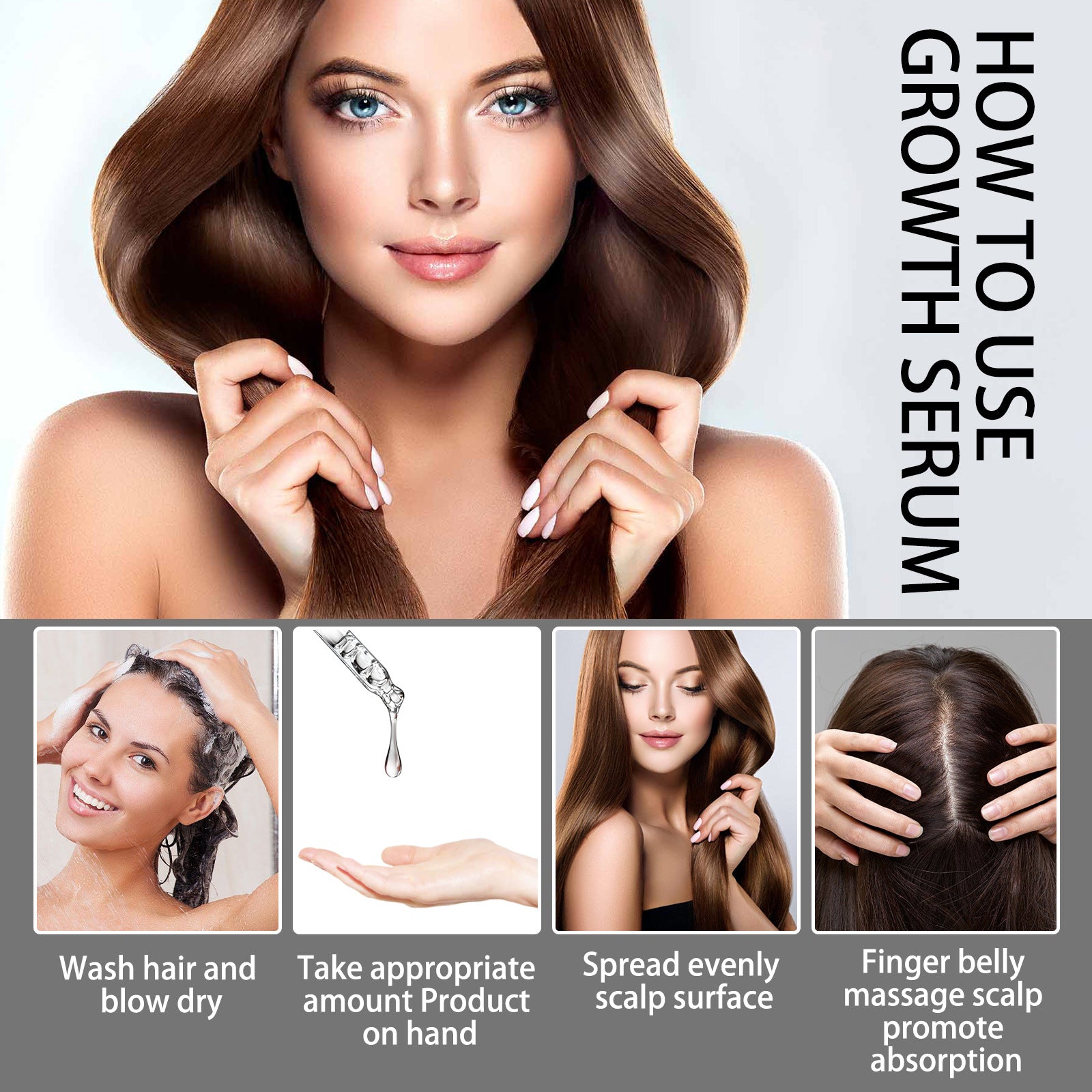 Aceite Esencial para el Crecimiento y Reparación del Cabello