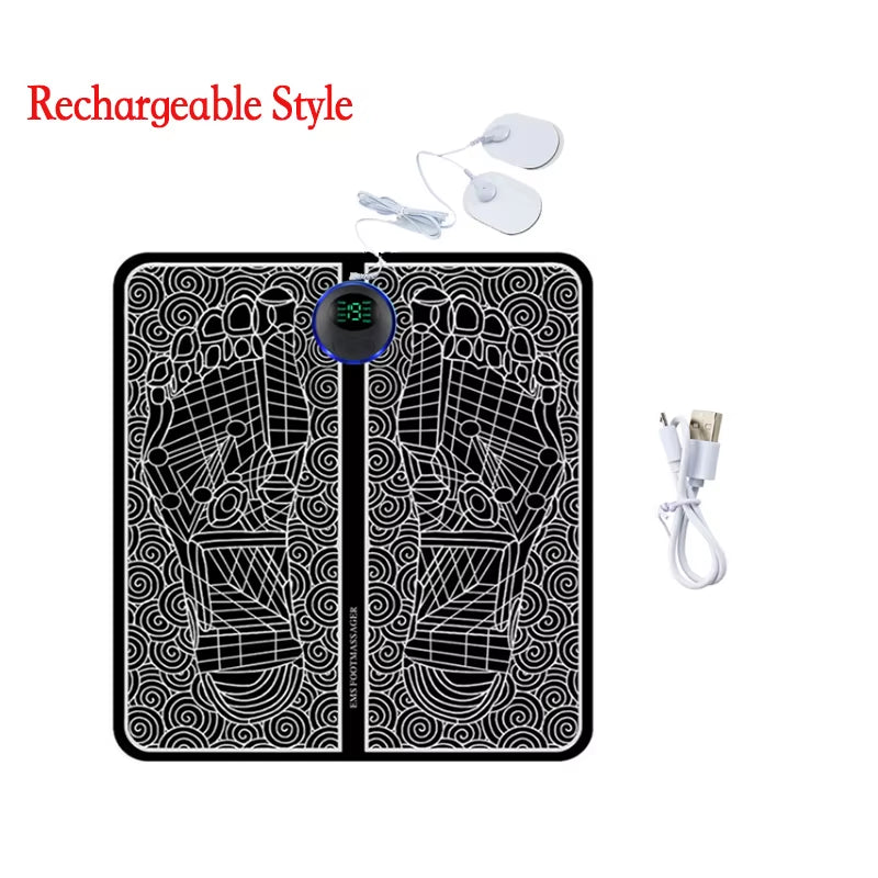 Electric Foot Massager Pad Muscle Massage Relaxation Trainer for Massage Fitness Outdoor Sport Home Family Relax