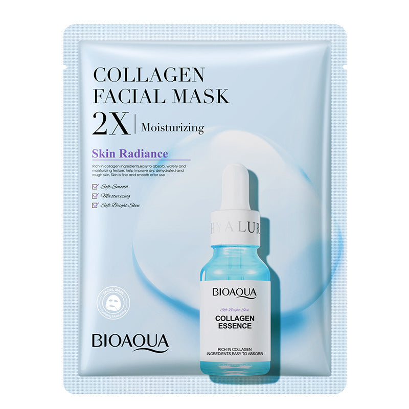 Mascarilla facial de colágeno hidratante y reafirmante.